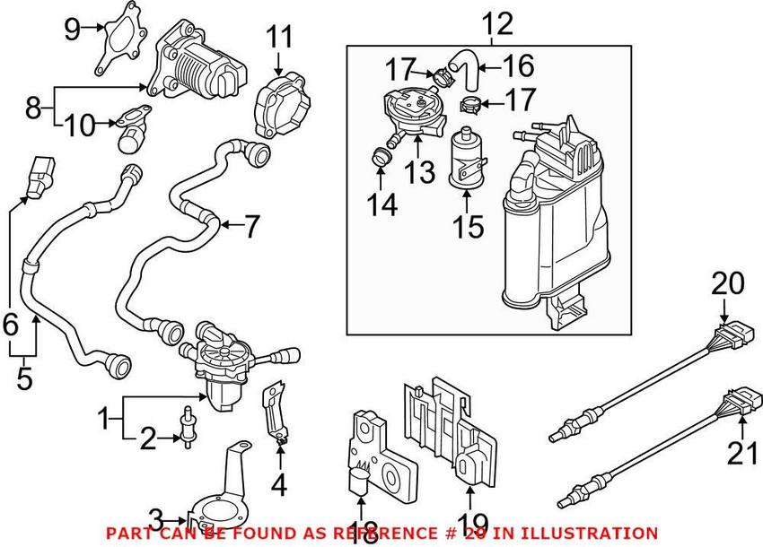 VW Oxygen Sensor - Front